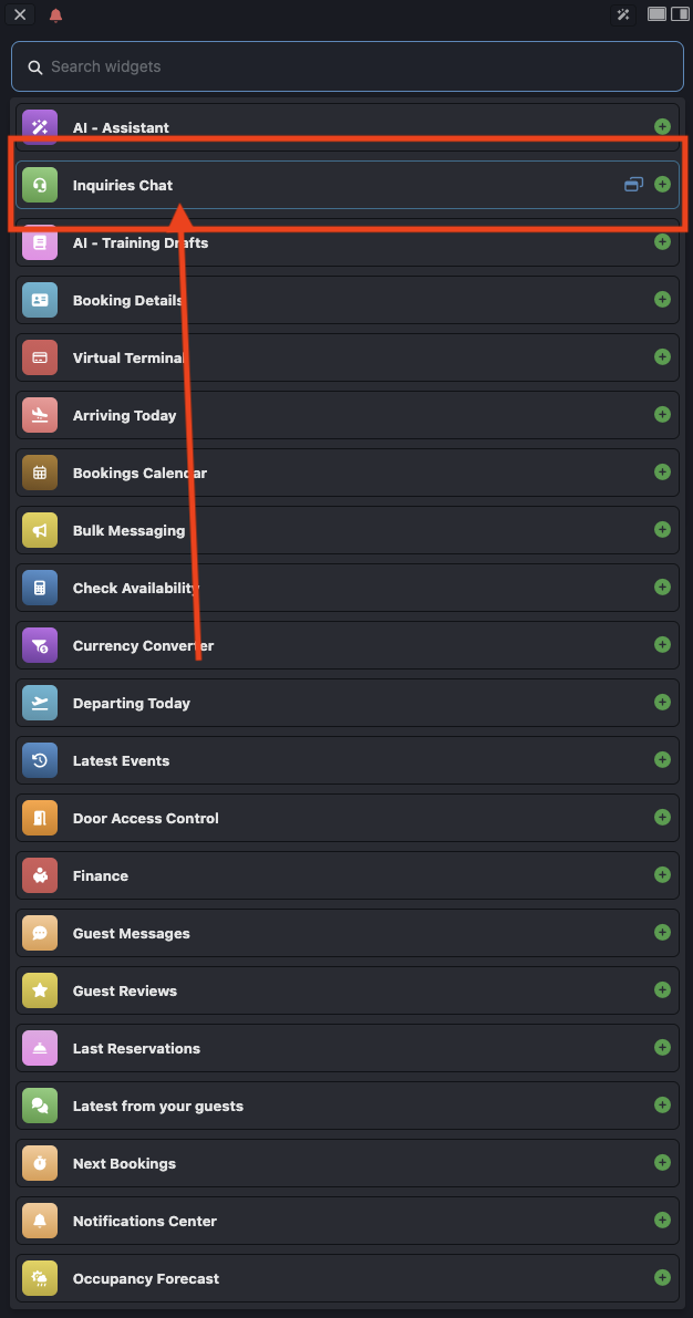 VikBooking Inquiry Chat - Multitask Panel