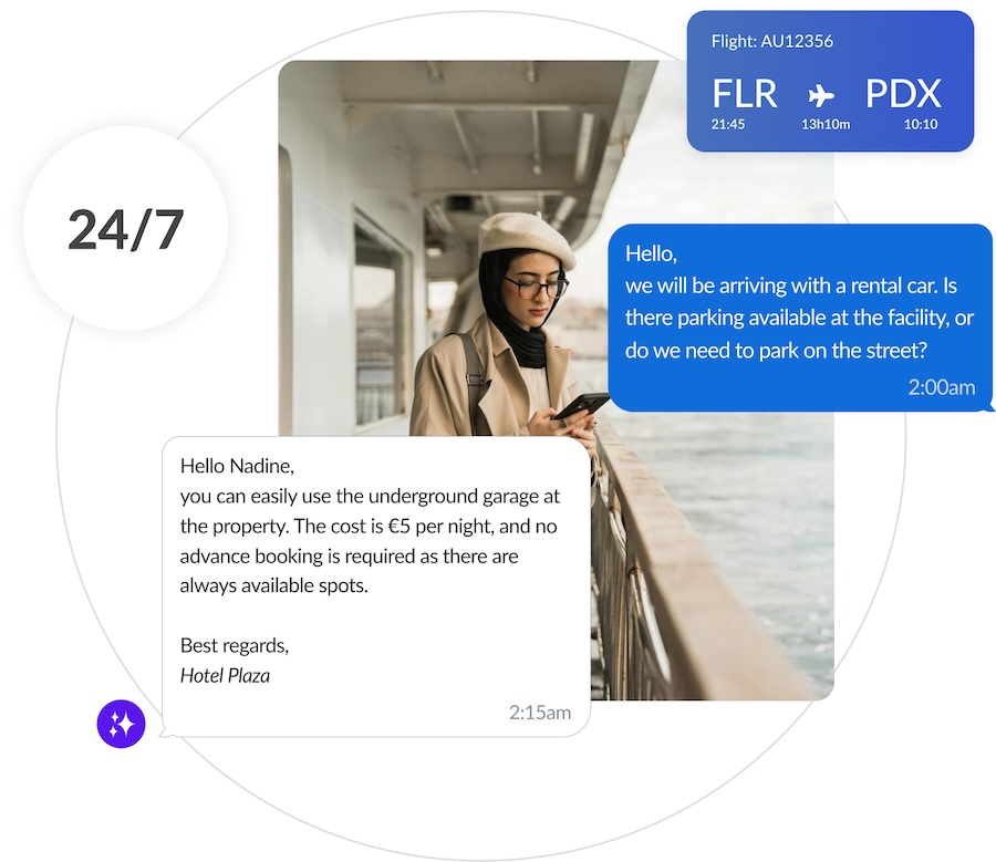 Automate personalized messages for a smoother guest experience Example of automated guest message with check-in instructions