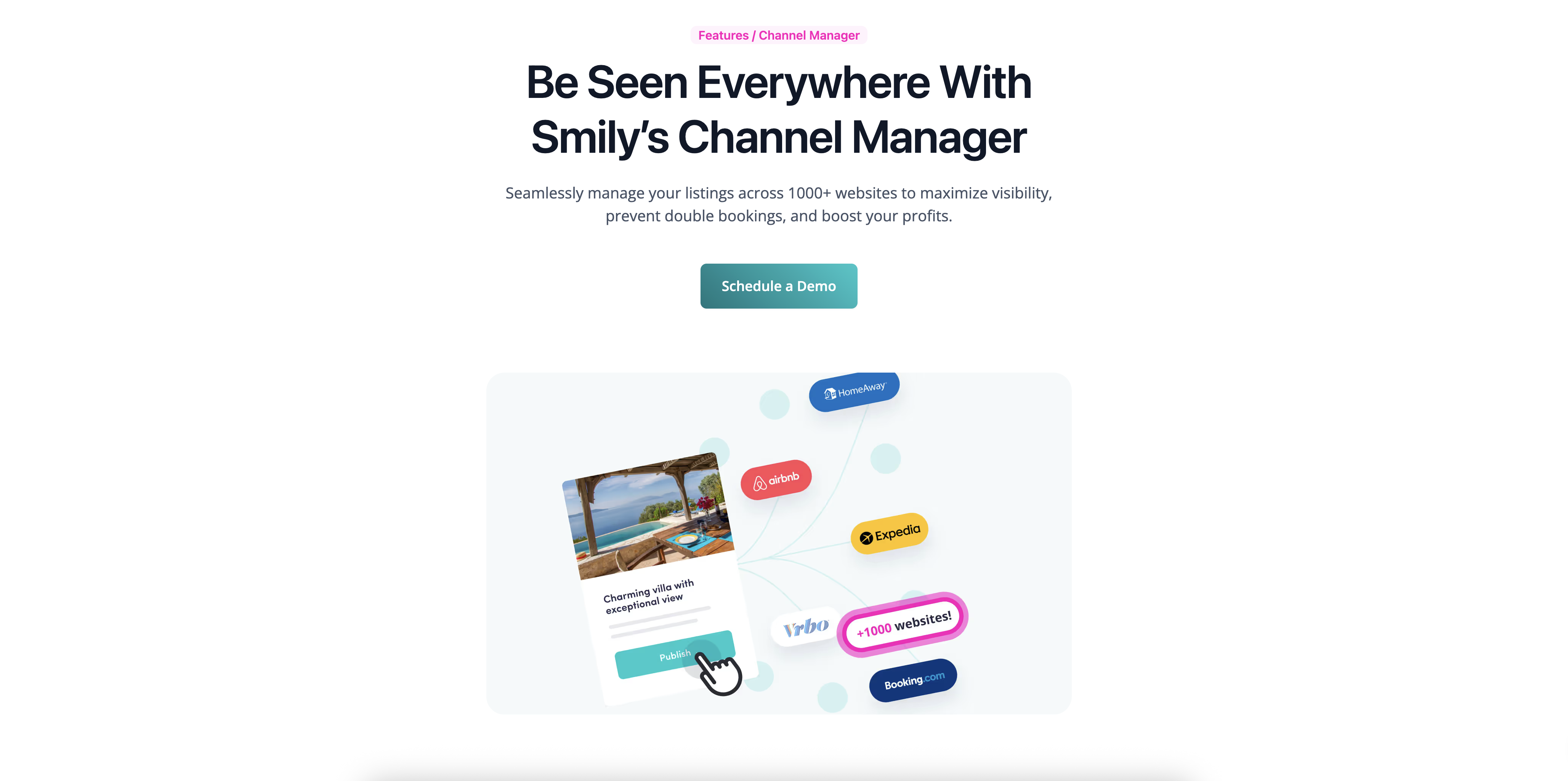 Software comparison: Smily website homepage