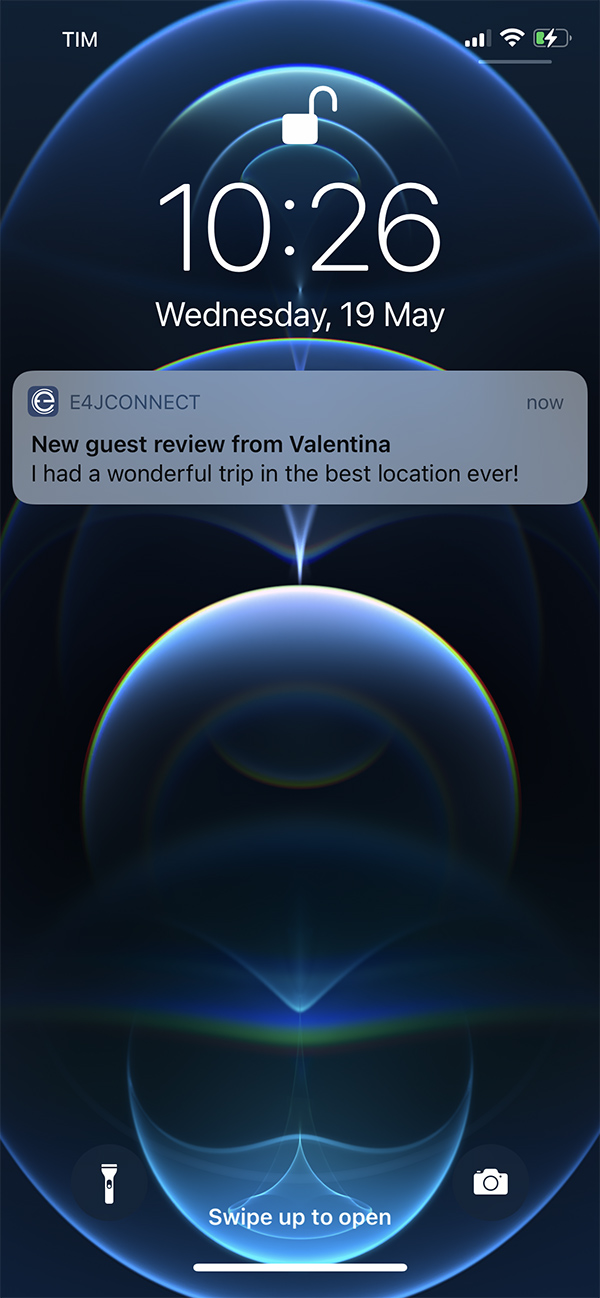 Airbnb push notification reservation