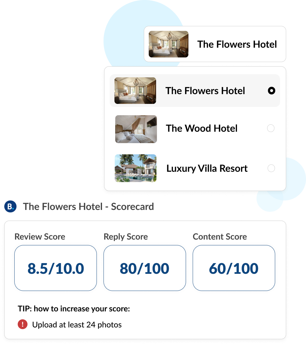 Channel Manager Connect Booking.com multiple accounts