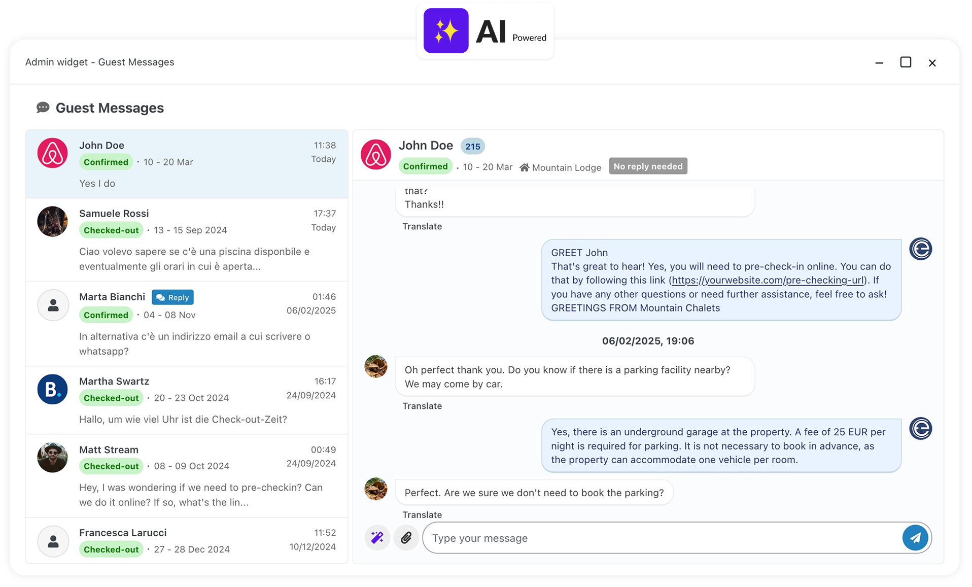 Rispondi a messaggi e recensioni di Airbnb dal tuo sito WordPress