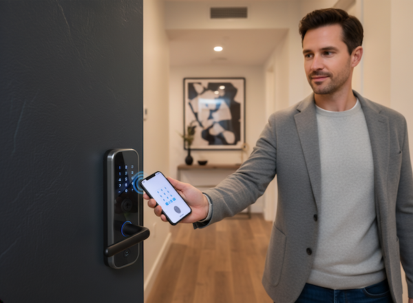 Simplify Self check-ins Guest opening a door by using the smart-lock