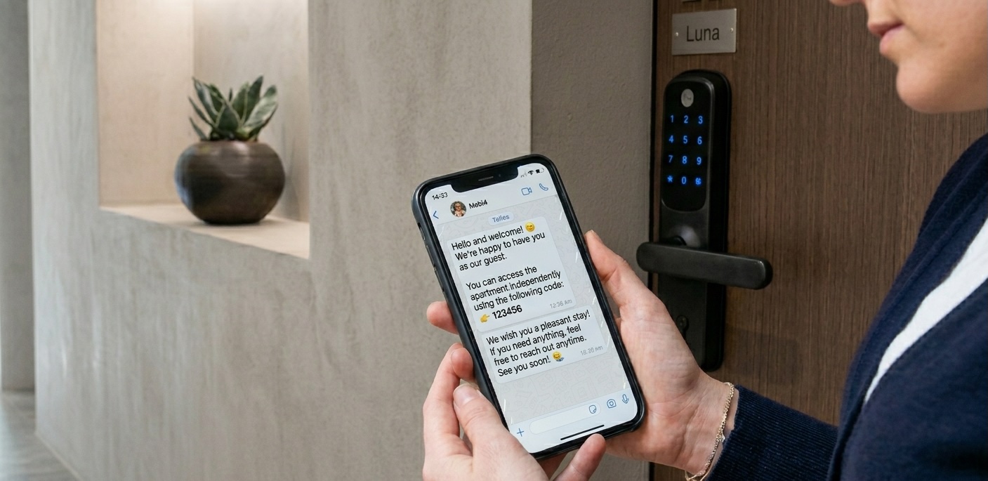 Nuki Smart Lock integration with WhatsApp automation