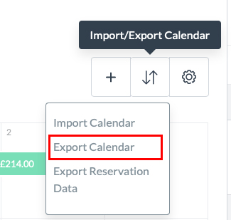 HomeAway channel manager calendar export